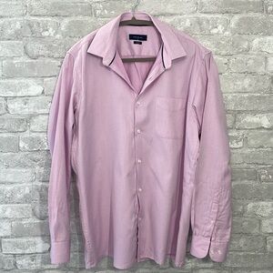 Peter England Pink Print Button Down Shirt